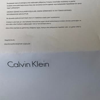 Boyner Ve Calvin Klein Jeans Kalitesiz Ürün