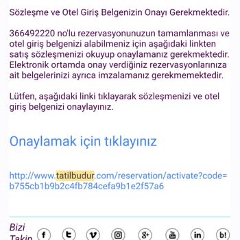 Tatilbudur İptal Edilen Rezervasyon Ve İadesi.