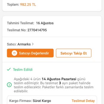Trendyol Destek Açtığım Talebi Sonuçlandırmadan Silmiş