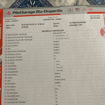 Afyon Pilot Garage Eksper Sorumsuzluğu