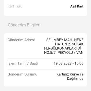 VakıfBank Kredi Kartı Nın Bir Türlü Ulaşmaması