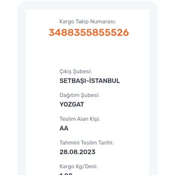 Yozgat Aras Kargo Teslim Edildi Gösterip Teslim Etmiyor