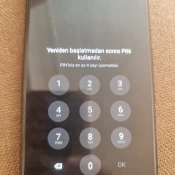Samsung Telefon Yeniden Başlatmadan Sonra Pin Girme Sorunu