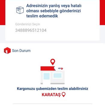 Aras Kargo Adrese Teslimatı Yapmadı