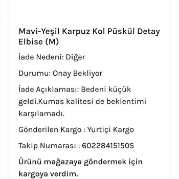 By Tuğçe Kaya İade Kabul Edilmemesi