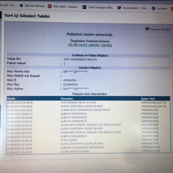 UPS Türkiye Firması Teslimat Sorunu