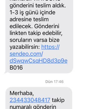 Sendeo Kargo Firması Ve Watsons Sipariş Sorunu