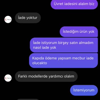 Fatma Kılıç Butik Ellerinde Ürün Olmamasına Rağmen Param İade Edilmiyor.