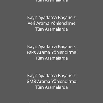 Vodafone Arama Yönlendirme Hatası