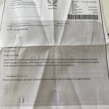 Trendyol'dan Aldığım Xiaomi Süpürge Aldığım Günden Beri Arızalı.