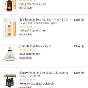 Trendyol Yorumlarımı Red Ediyor