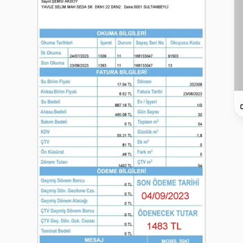 İBB - İstanbul Büyükşehir Belediyesi Yüksek Su Faturası