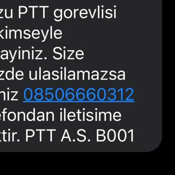 PTT Kargo PTT Evde Yok Yalanı