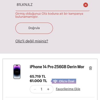 Arçelik Oliz Kampanya Hatası Hakkında
