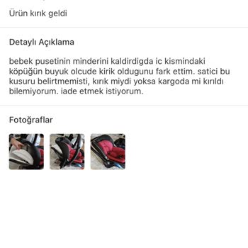 Gönderim Aras Kargo Tarafından Kırıldı