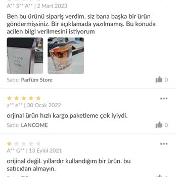 Trendyol Mhy Beauty Satıcısından Aldığım Sahte Lancome Parfüm