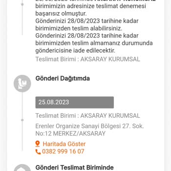 MNG Kargo Teslim Edilemeyen Kargo