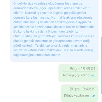 Fotomcity Sipariş Teslimatının Yapılmamış Olması Ve İptal Yapılmaması