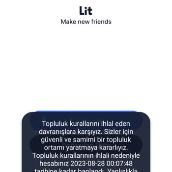 Litmatch Ban Yedim Yardımcı Olun