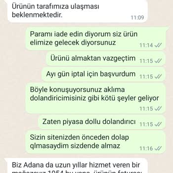 Gizerler (gizerler.com) Ürün Aldım Gelmedi