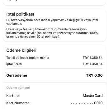 Agoda.com İptal Olan Rezervasyon