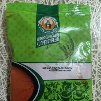 Tarım Kredi Kooperatif Market Şüpheli Ürün Kırmızı Toz Biber