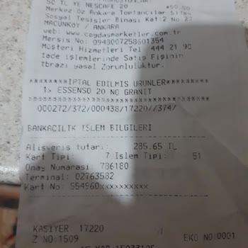 Çağdaş Marketler Kasiyeri Suratı Asık