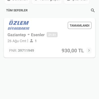 Özlem Diyarbakır Firması Yolcuya Bildirmeden Bileti İptal Etmiş!