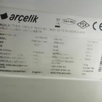 Arçelik 2398CNIY Buzdolabının (+2, +8°c) Üfleme Delikleri Buzlandı...