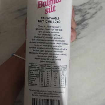 Balmar Süt Son Kullanma Tarihi