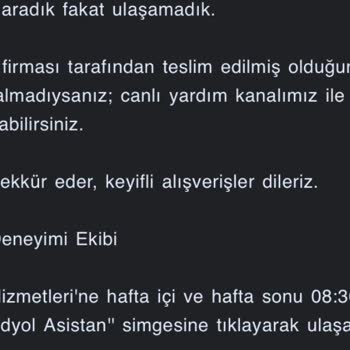 Trendyol Destek Sorunuma Çözüm Bulamadı