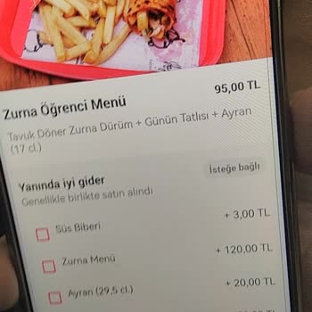Zurna Dürüm Patatesin Eksik Gelmesi Ve Çalışanın Üslûbu