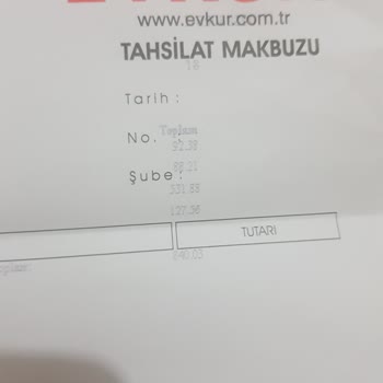 Evkur Fazladan Para Tahsilatı Yapıyor