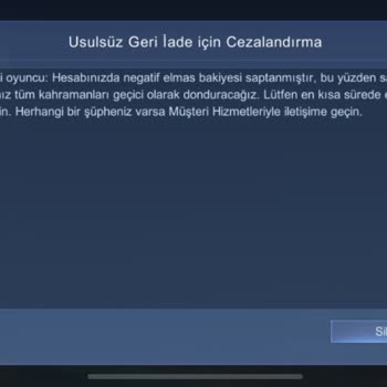 Mobile Legends Almadığım Elmas İçin Beklenen Sipariş Olarak Gözüktü
