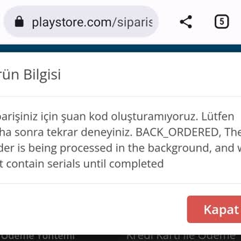 Playstore.com Siparişim 4 Gündür Ortada Yok