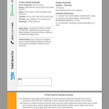 Beko Çamaşır Makinesi Ayıplı Ürün