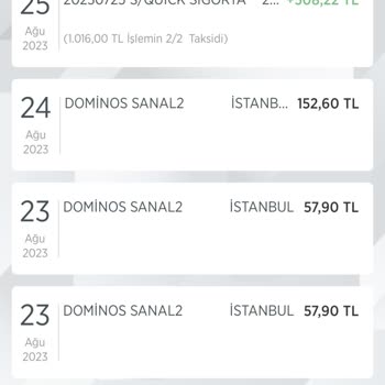 Domino's Pizza Yüklenen Bakiye Uygulamada Görünmüyor