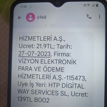 Vizyon Elektronik Para HTP360VRTUBE Hakkında Şikayet