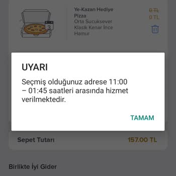 Domino's Mobil Uygulama Sipariş Verememe Sorunu