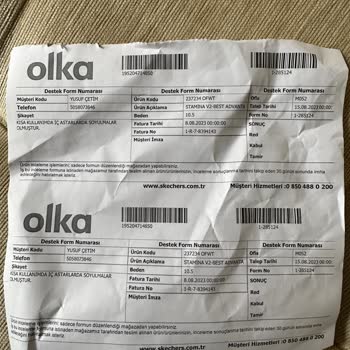 1 Haftalık Skechers Ayakkabım Pamuklanma Yaptı