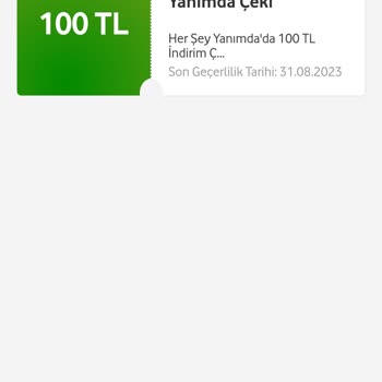 Vodafone Her Şey Yanımda Mevsimlik Pakette Almam Geren 250 Lik Hediye Çekini İstiyorum