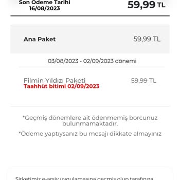 Digiturk Paketleri Artış Oranı