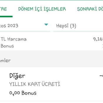 Yargıtay Başkanlığı Garanti BBVA Bankası Yıllık Kart Aidatı İptali