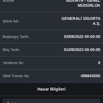 Generali Sigorta Kasko Erken Bitirme Oyunu