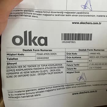 Skechers Ürünün Arkasında Dur!