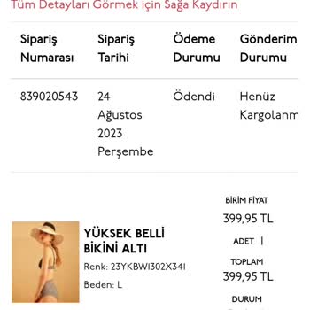 Yargıcı Online Siparişim Hala Kargoya Verilmedi