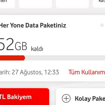 Vodafone İnternet Paketi Varken Aşım Paketi Yüklendi