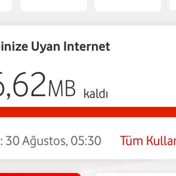 Vodafone İnternet Paketi Varken Aşım Paketi Yüklendi