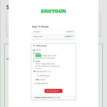 Enuygun.com Mağdur Ediyor