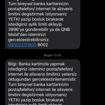 QNB Finansbank Posta Telefon İnternet Alışveriş Para Çekilme Sorunu Güvenlik Açığı